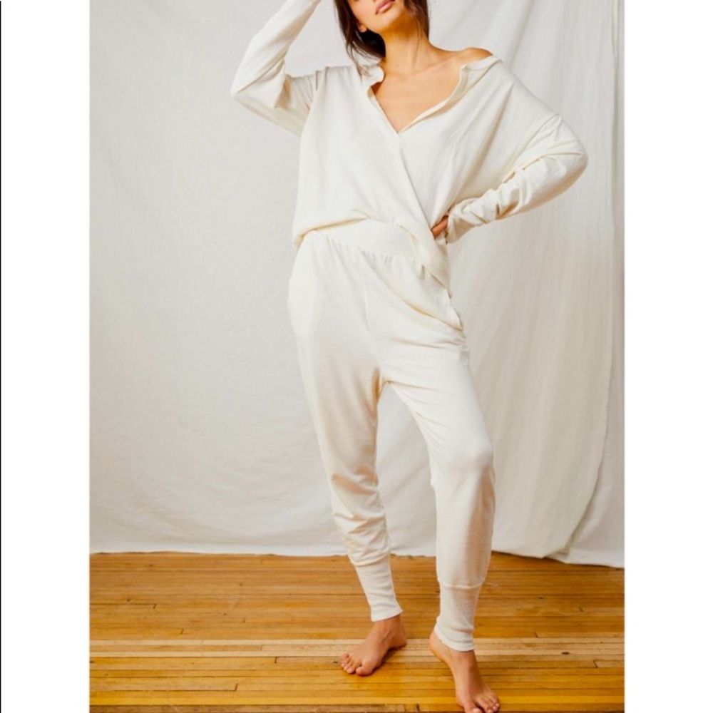 Free People Cozy Cool Girls Lounge Top &  Pants Set